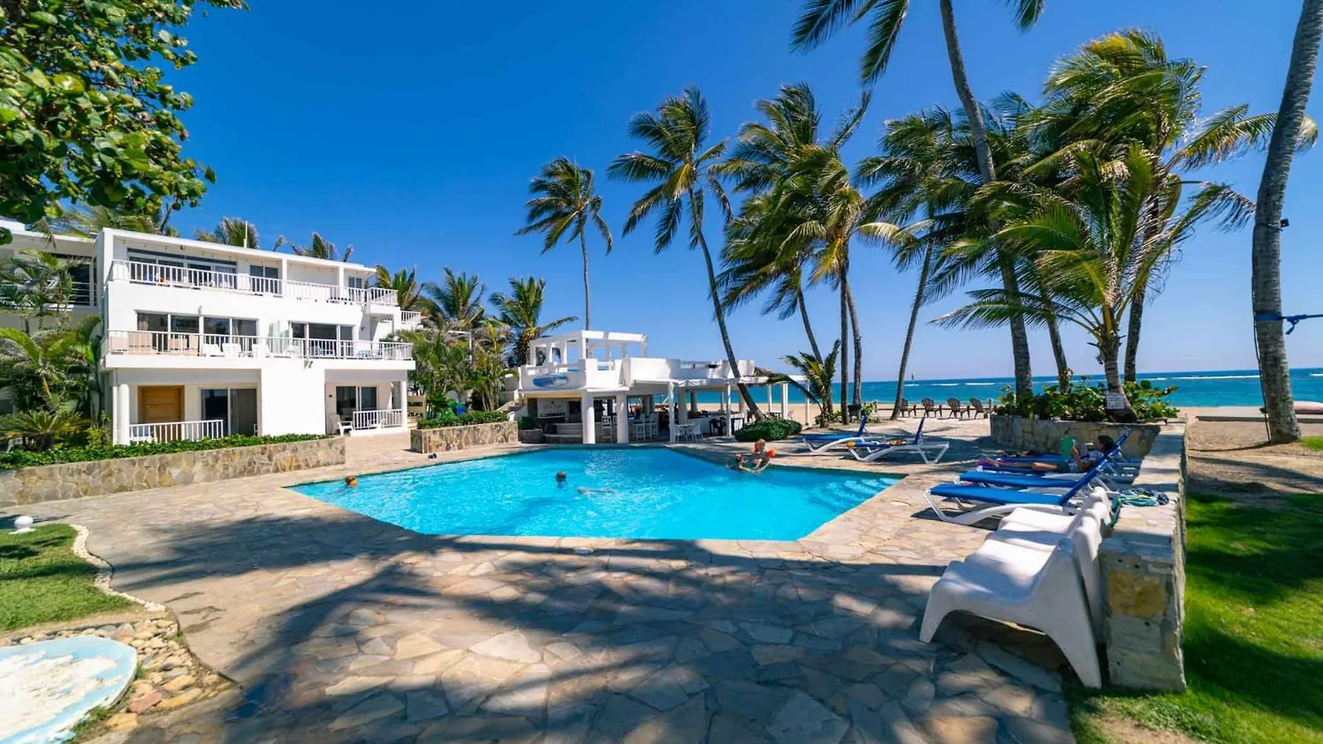 Kite Beach Oceanfront 1St Row Two Bedrooms And Patio Cabarete